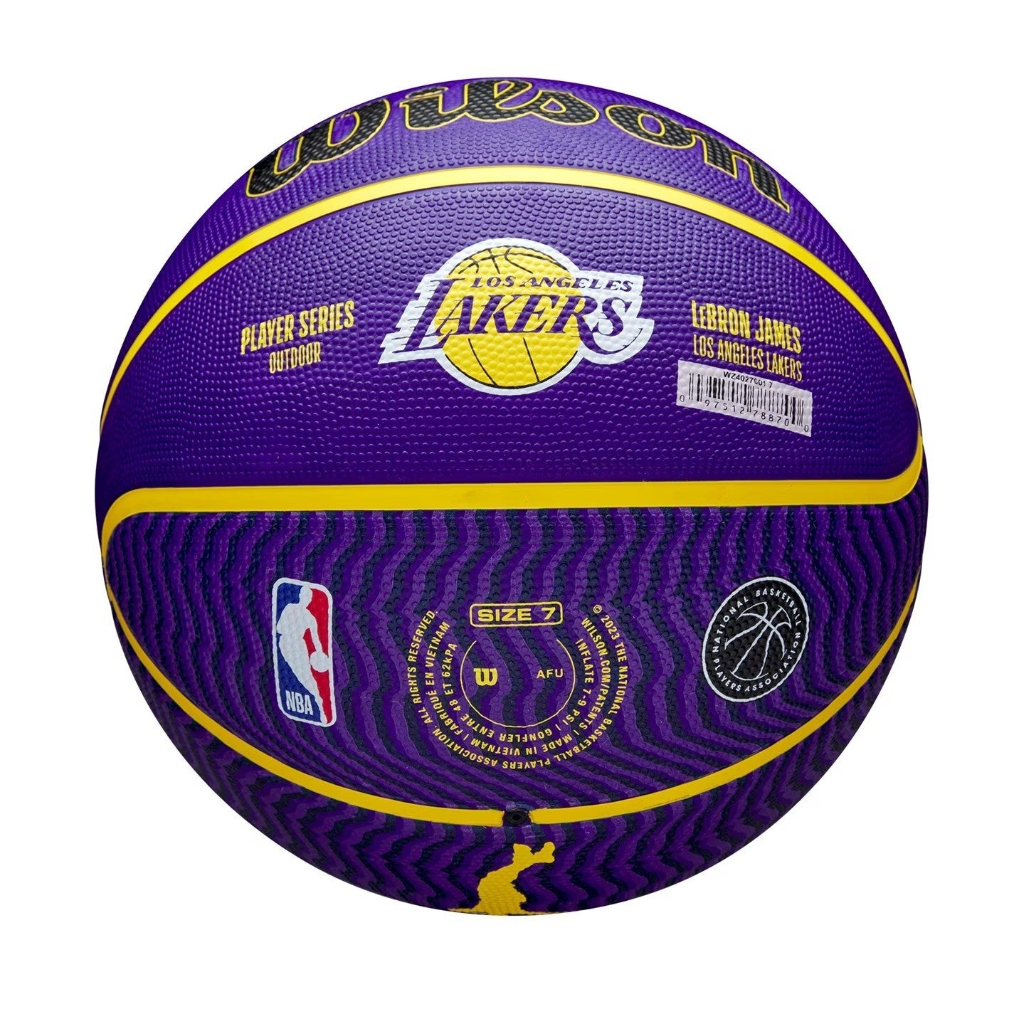 Wilson NBA Player Icon LA Lakers LeBron James Basketball / Purple / RRP £39