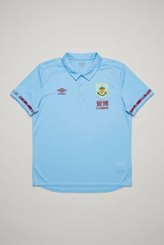 Umbro Mens Burnley FC Polo Shirt / Sky Blue / RRP £30