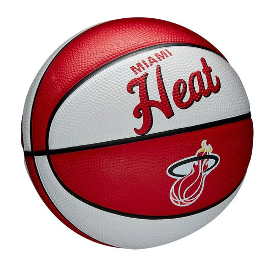 Wilson Miami Heat Team Retro Mini Basketball / Red / RRP £18