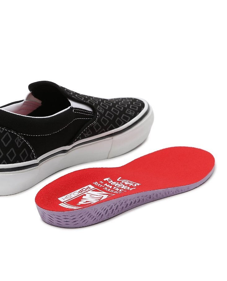 Vans Mens Krooked By Natas For Ray Skate Slip-on Shoes / Black / RRP £70