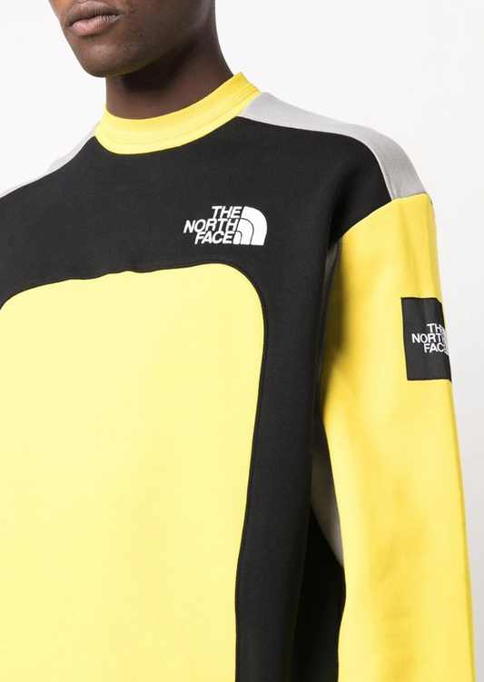 The North Face Men's Black Box Cut & Sew Sweat / BNWT / Lightning Yellow