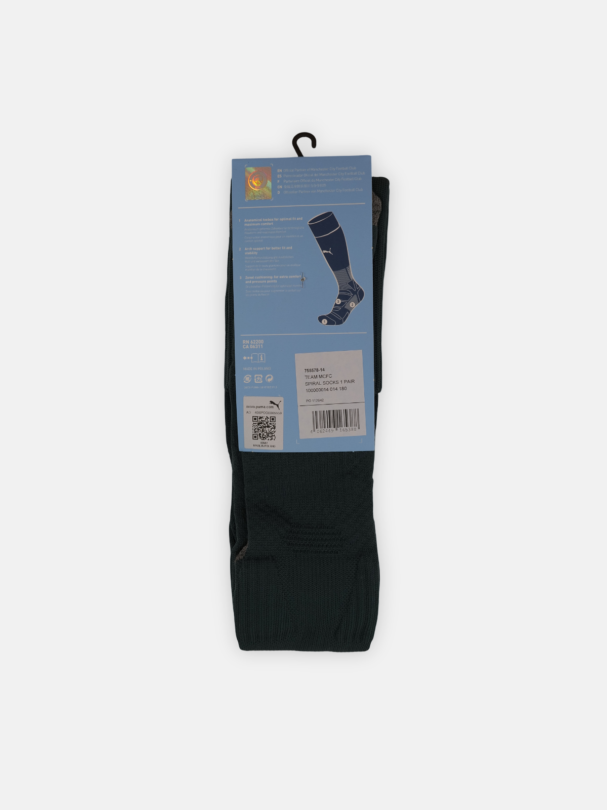 Puma Mens 2019-20 Manchester City Gk Football Socks / Green / RRP £15.99