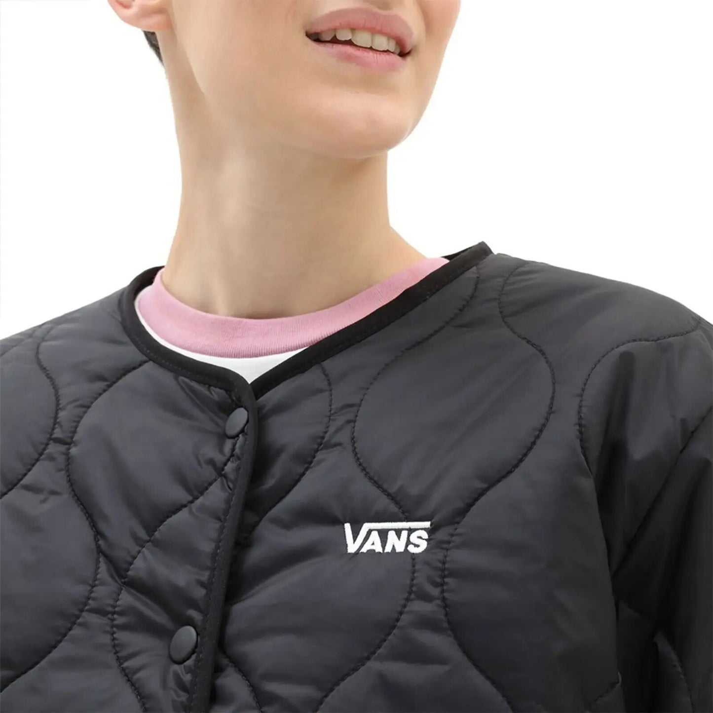 Vans Womens Reversible Quilted Puffer Jacket / Black / RRP £80