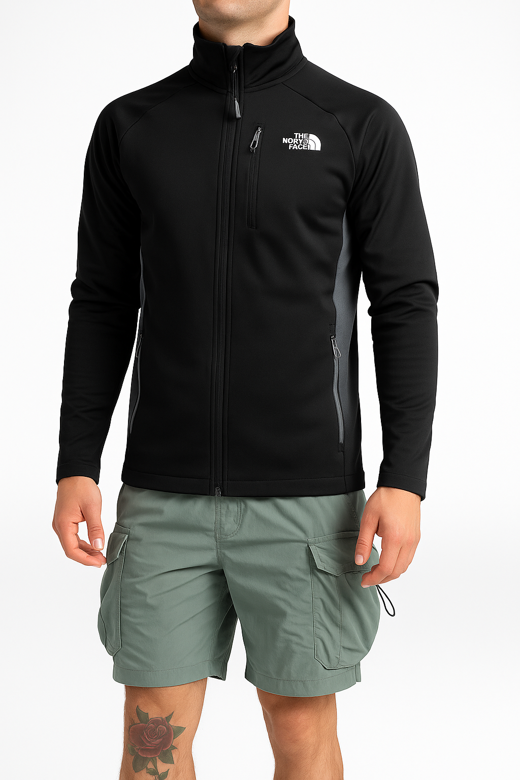 The North Face Men's Outdoor Full Zip Hybrid Jacket / BNWT / Black / RRP £100