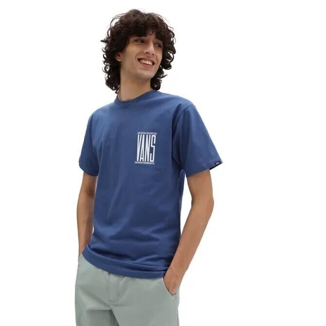 Vans Mens Type Stretch SS T-Shirt / True Navy / RRP £28