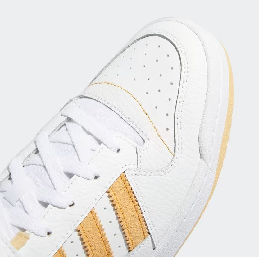 Adidas Mens Forum Low Trainers / White Orange / RRP £80