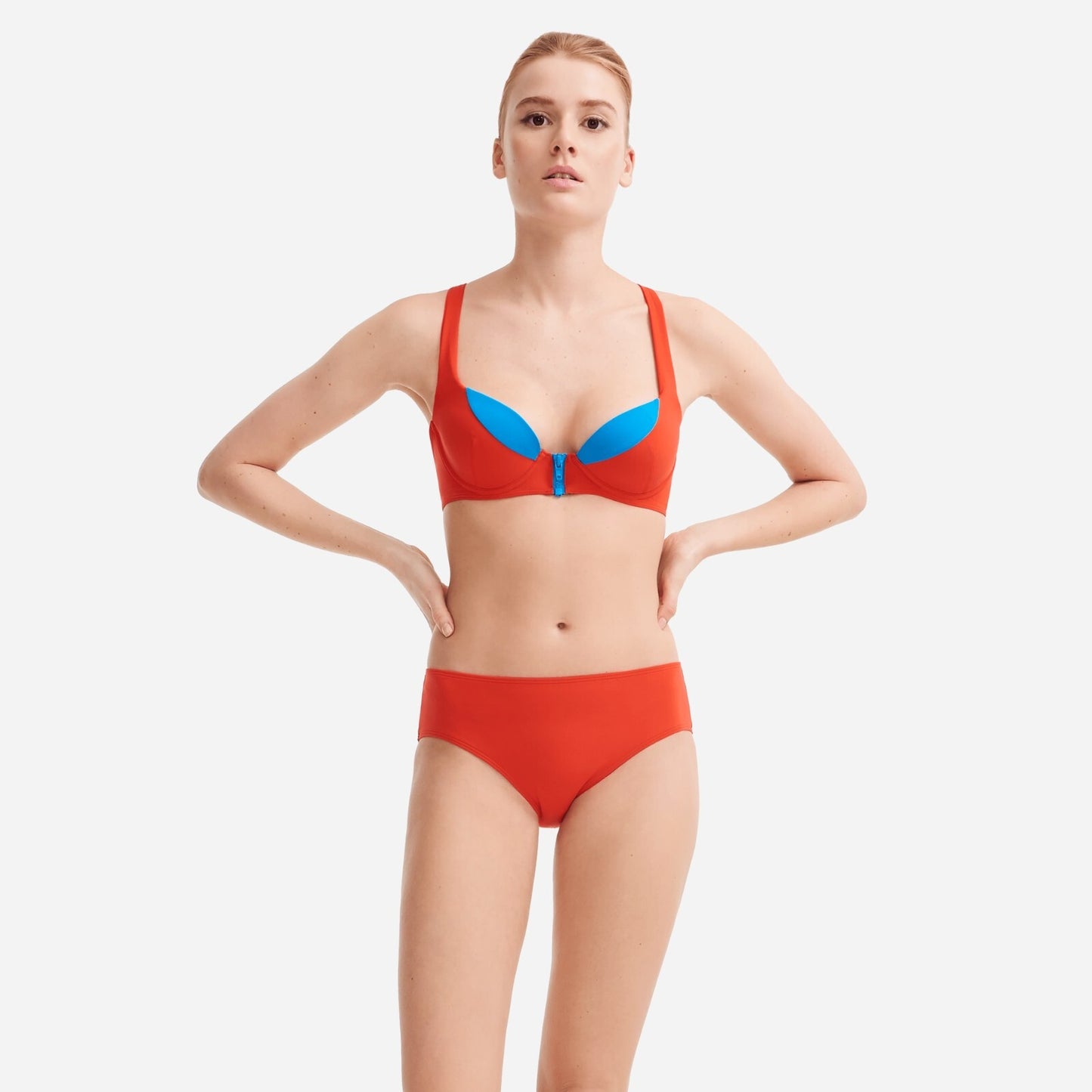 Vilebrequin Bikini Top / Womens / Culte Underwire / Red Blue / RRP £130