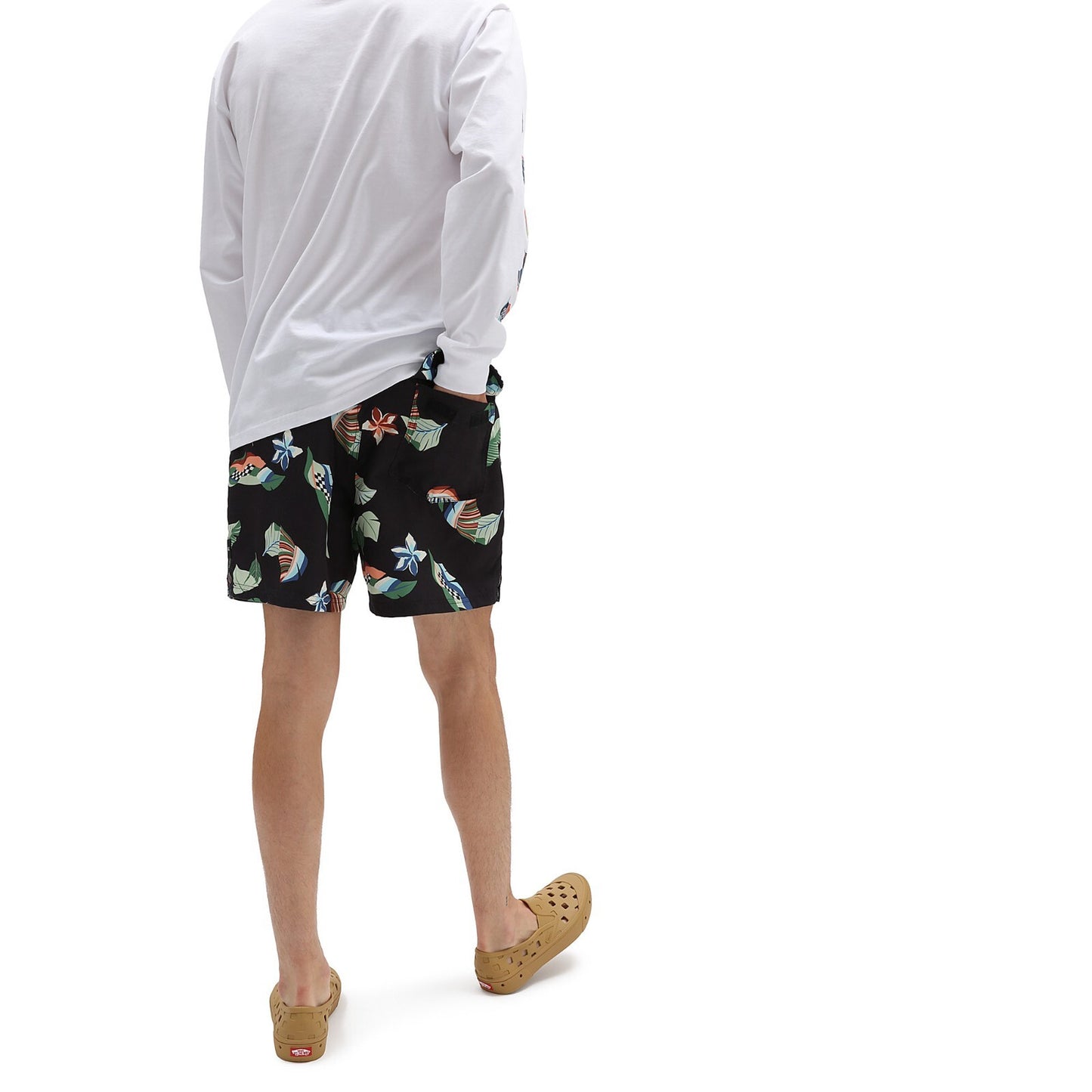 Vans Mens Volley Boardshorts / Black Floral / RRP £45