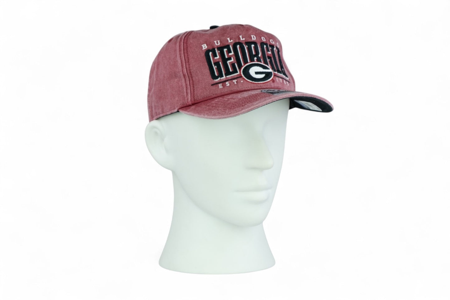 47 Brand Georgia Bulldogs NCAA Denim Hitch Snapback Cap / Red / RRP £35