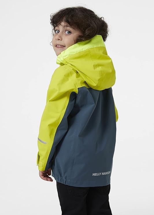 Helly Hansen Kids Shelter Rain Jacket / Blue Green / RRP £95