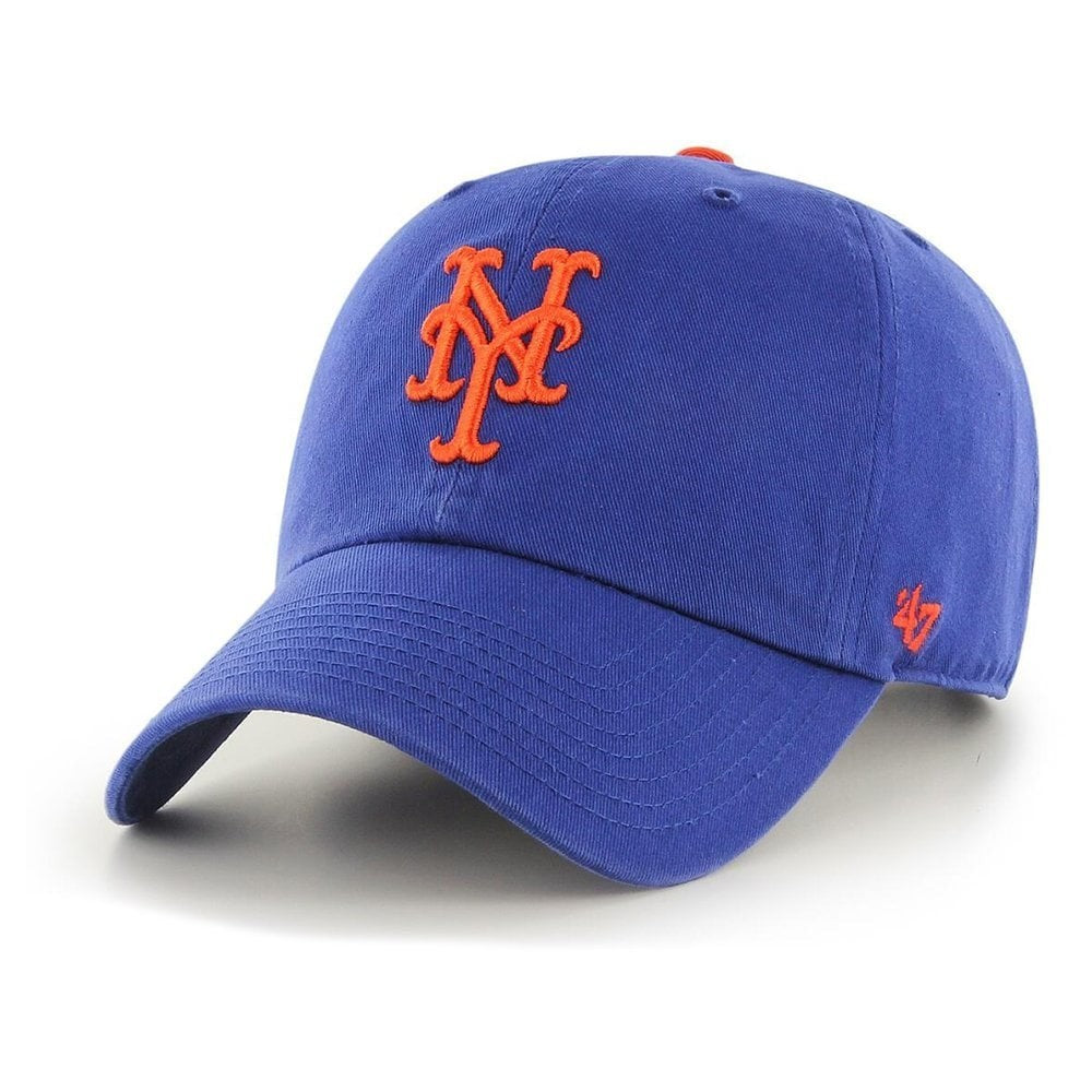 47 Brand Adult New York Mets Clean Up Cap / Blue Orange / RRP £24