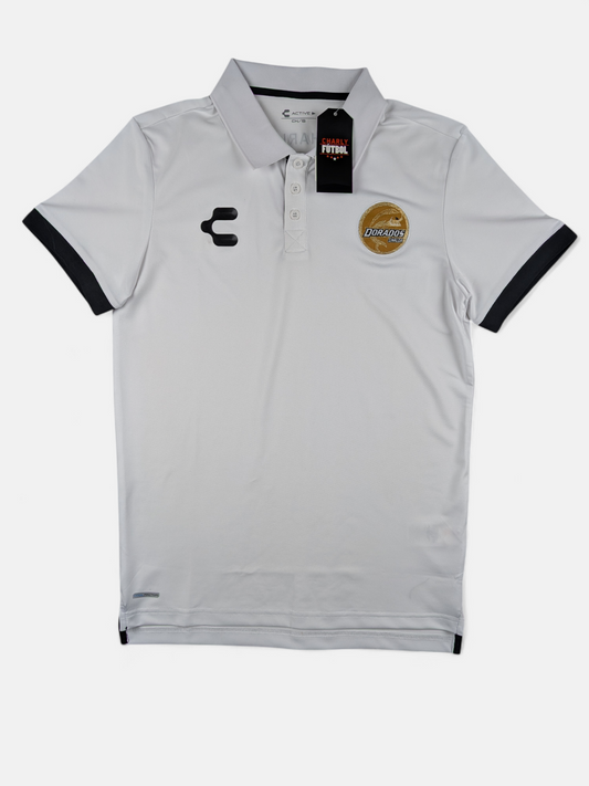 Charly Mens 2018-19 Dorados de Sinaloa Polo T-Shirt / BNWT / White / RRP £30