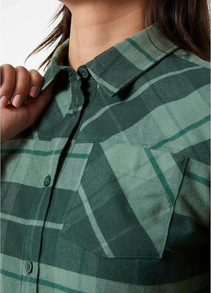 Helly Hansen Womens Classic Check Shirt / Green / RRP £75