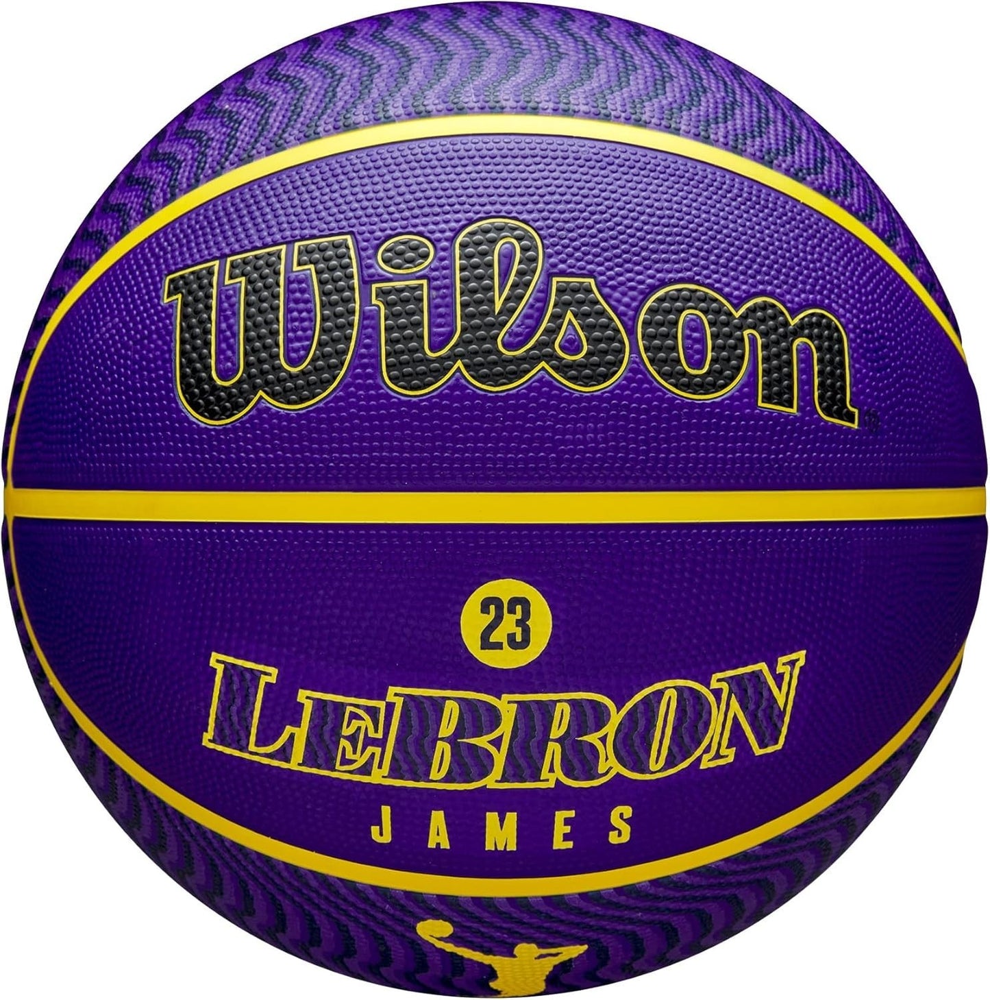 Wilson NBA Player Icon LA Lakers LeBron James Basketball / Purple / RRP £39