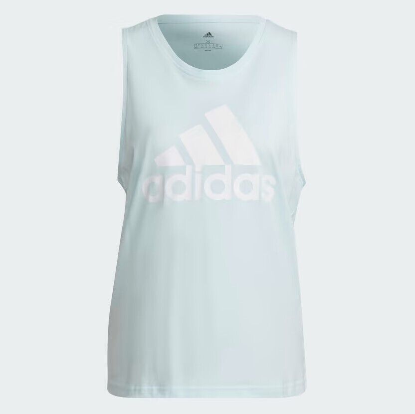 Adidas Womens Essential Big Logo Tank Top / Light Blue / RRP £22