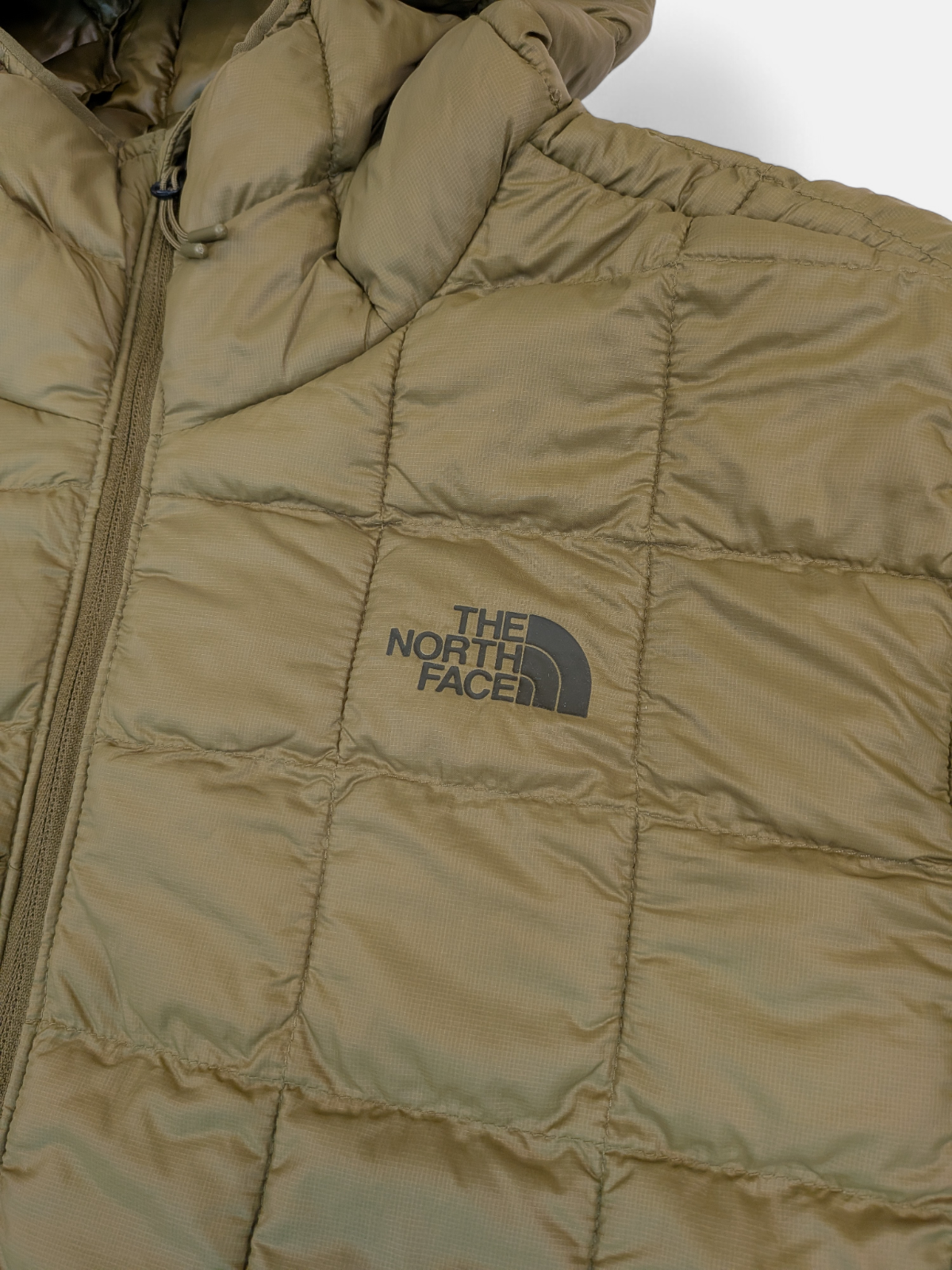 The North Face Mens Thermoball Eco Hooded Jacket / Military Olive / RRP £235