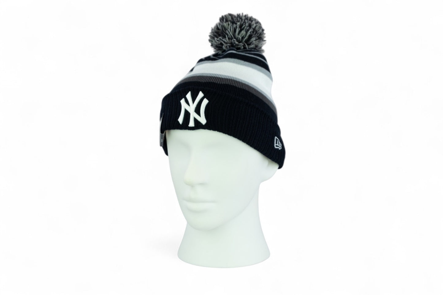 New Era New York Yankees Team Stripe Knit Hat / Navy / RRP £28
