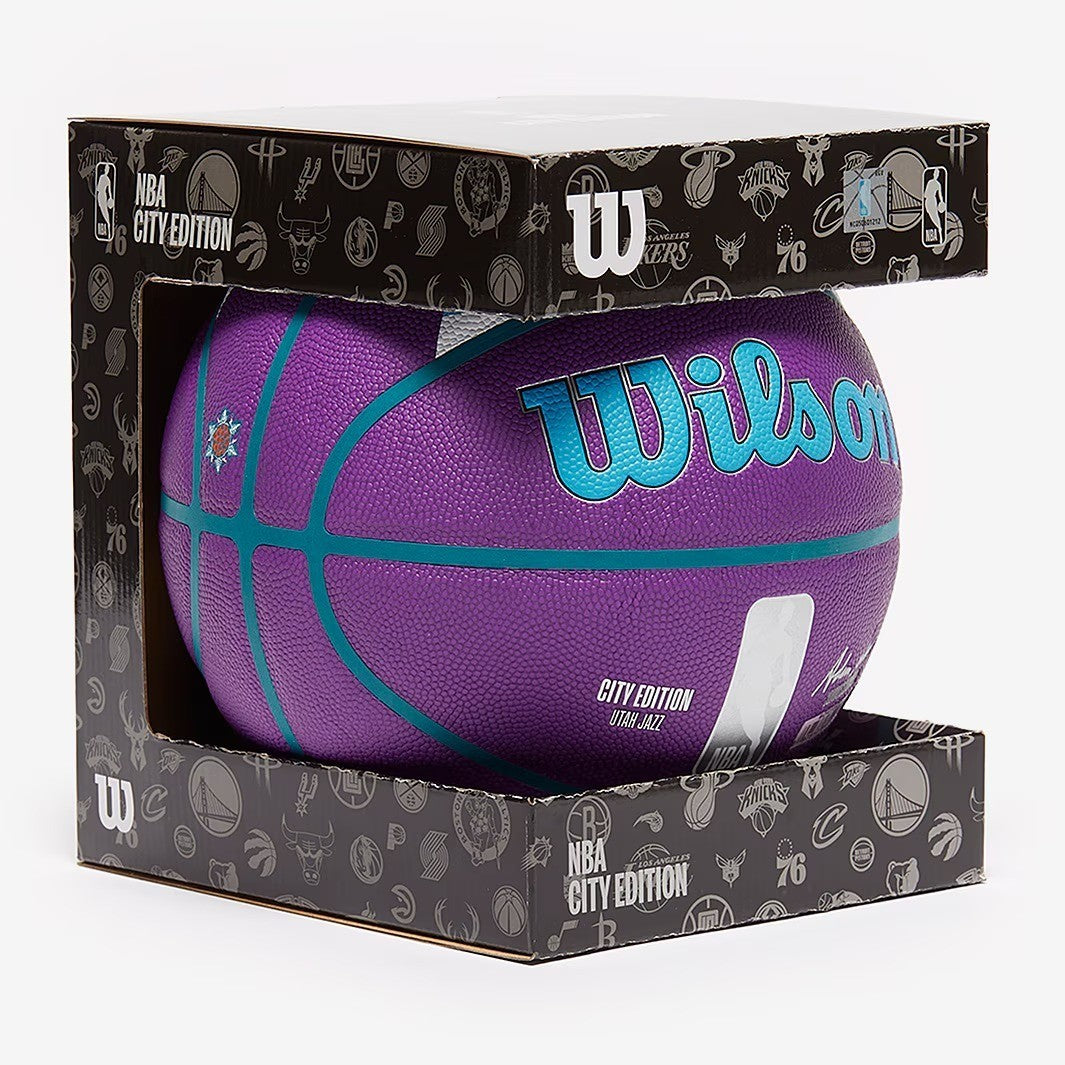 Wilson Utah Jazz Team City Edition Basketball / Purple / RRP £45