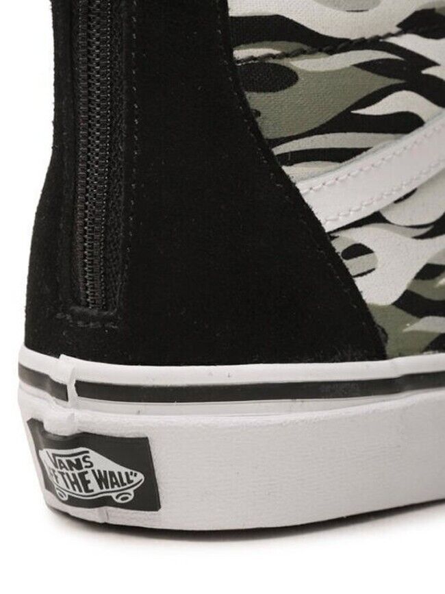 Vans Junior Sk8 Hi Zip Trainers / Black Green / RRP £53