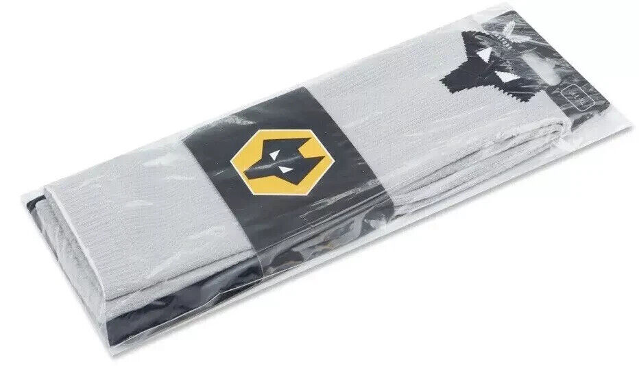 Castore Mens Wolves Player Issue Football Sleeve Socks / Grey / RRP £20