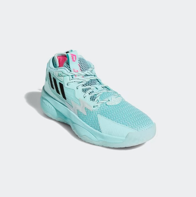 Adidas Mens Dame 8 Respect My Name Basketball Trainers / Aqua Blue / RRP £100