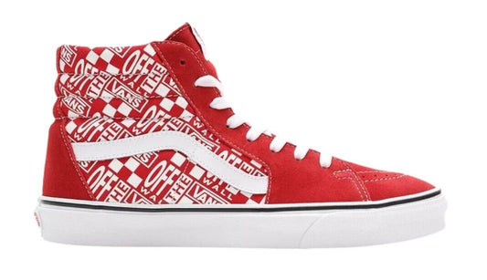 Vans Mens Off The Wall Sk8-Hi Shoes / Red, White / RRP £70