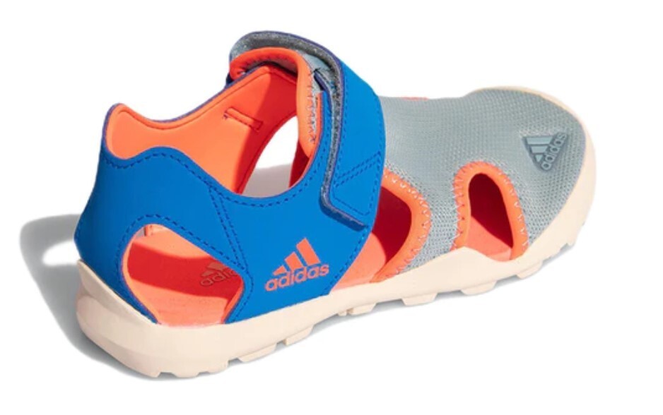 Adidas Kids Captain Toey Sandals / Grey Blue Orange / RRP £43