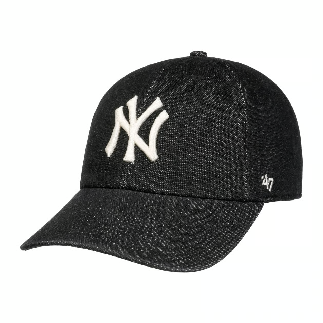 47 Brand NY New York Yankees Lennon Relaxed Clean Up Cap / Black White / RRP £32