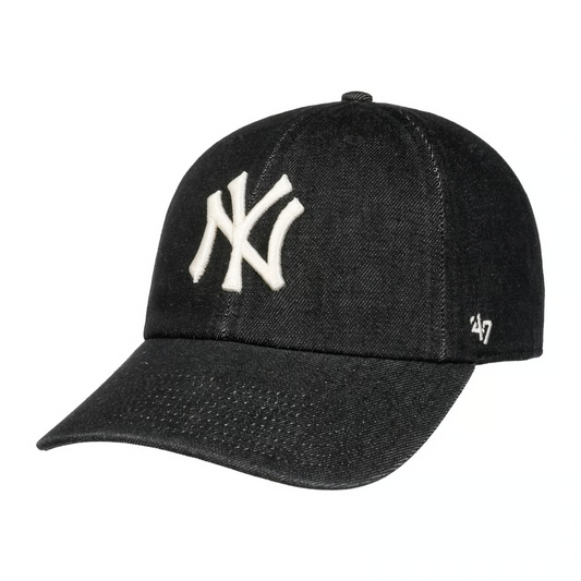 47 Brand NY New York Yankees Lennon Relaxed Clean Up Cap / Black White / RRP £32