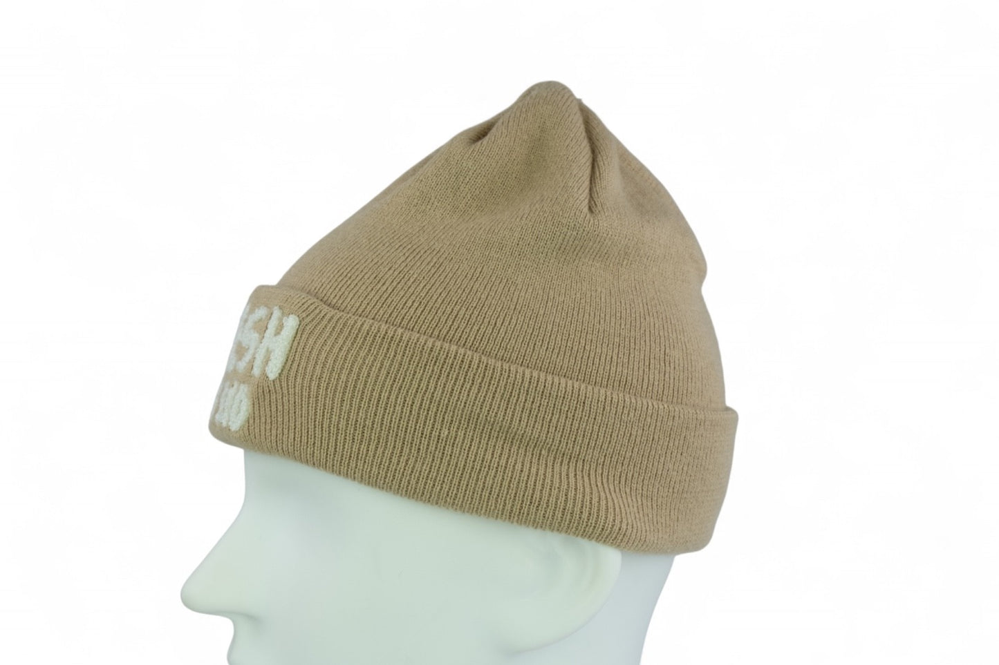 Fresh Ego Kid Heritage Knit Beanie Hat / Khaki Ivory / RRP £24