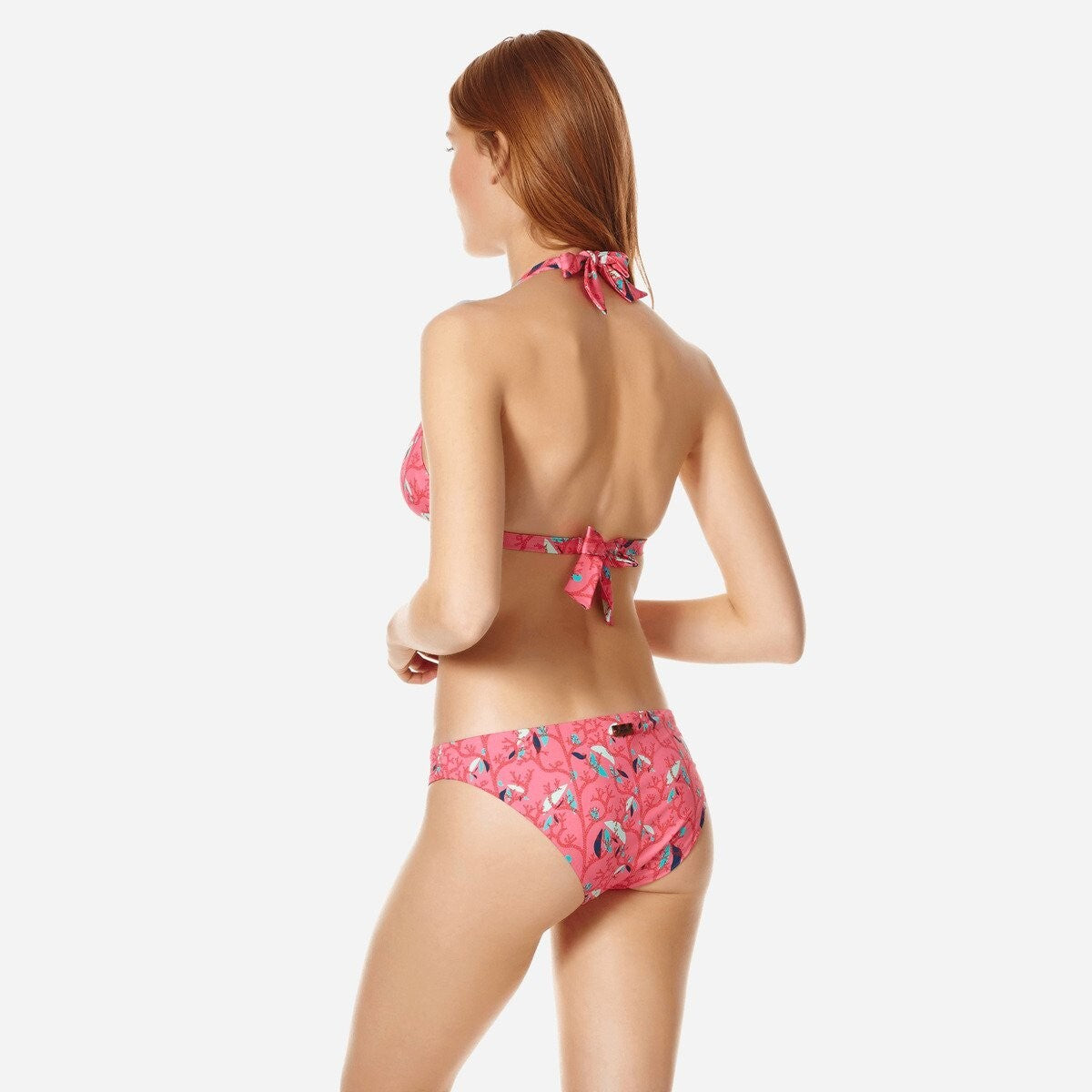Vilebrequin Womens Bikini Top / Pink Turtles Song / RRP £130