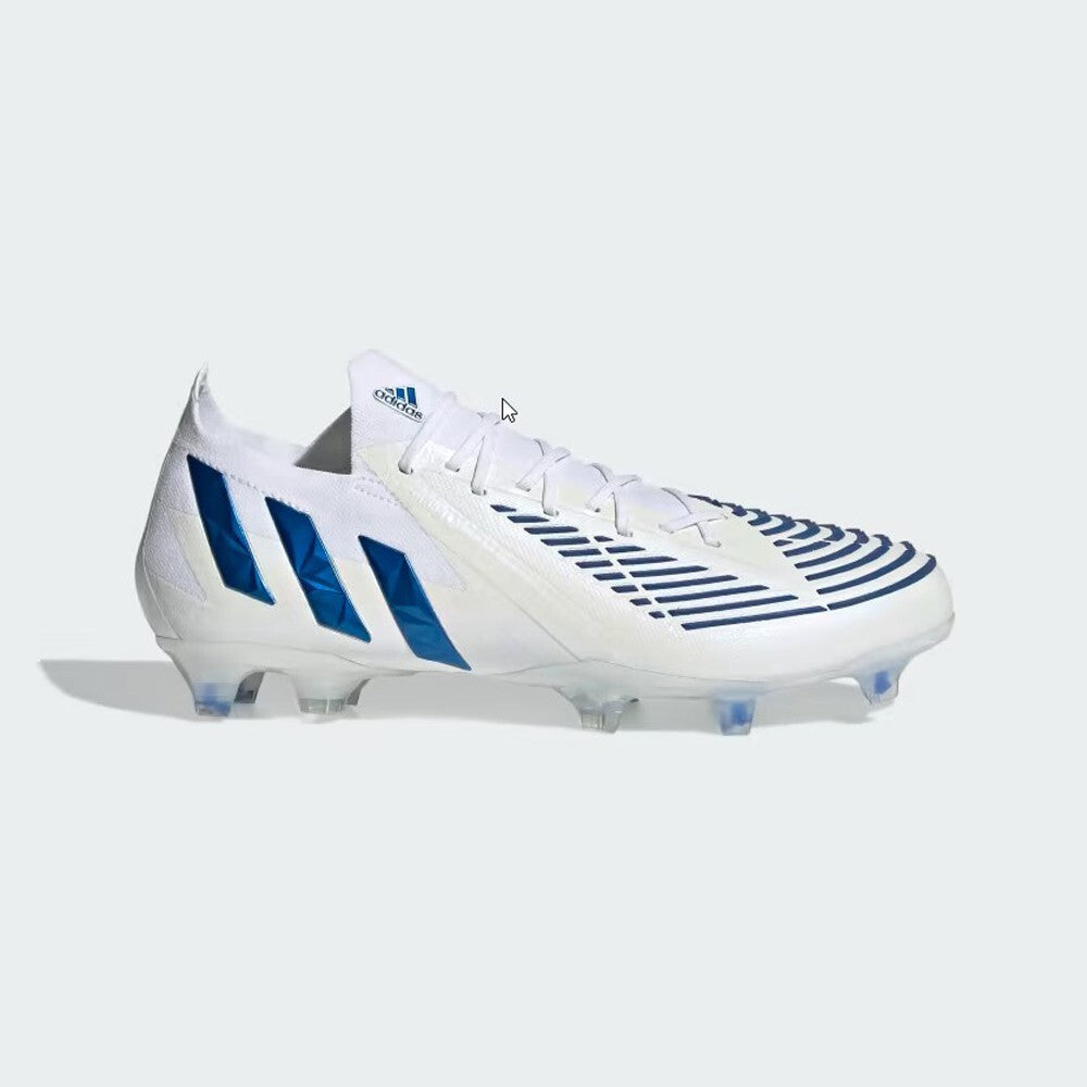 Adidas Unisex Predator Edge.1 Low FG Football Boots / White Blue / RRP £180