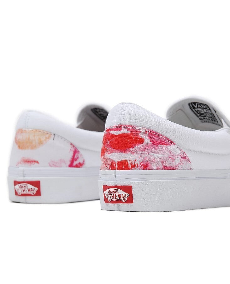 Vans Classic Slip-On Trainers / Gallery / White Red / RRP £65