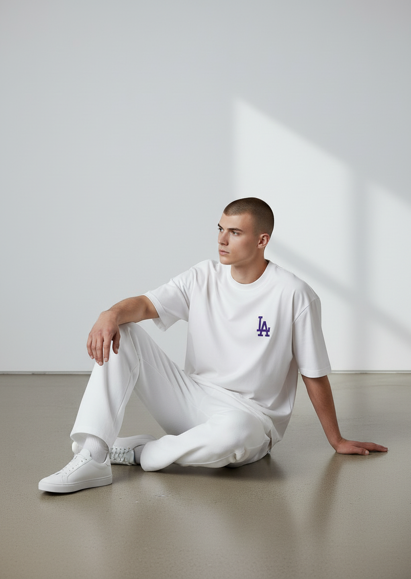 47 LA Dodgers Mens T-Shirt / Echo Backer / White / RRP £25