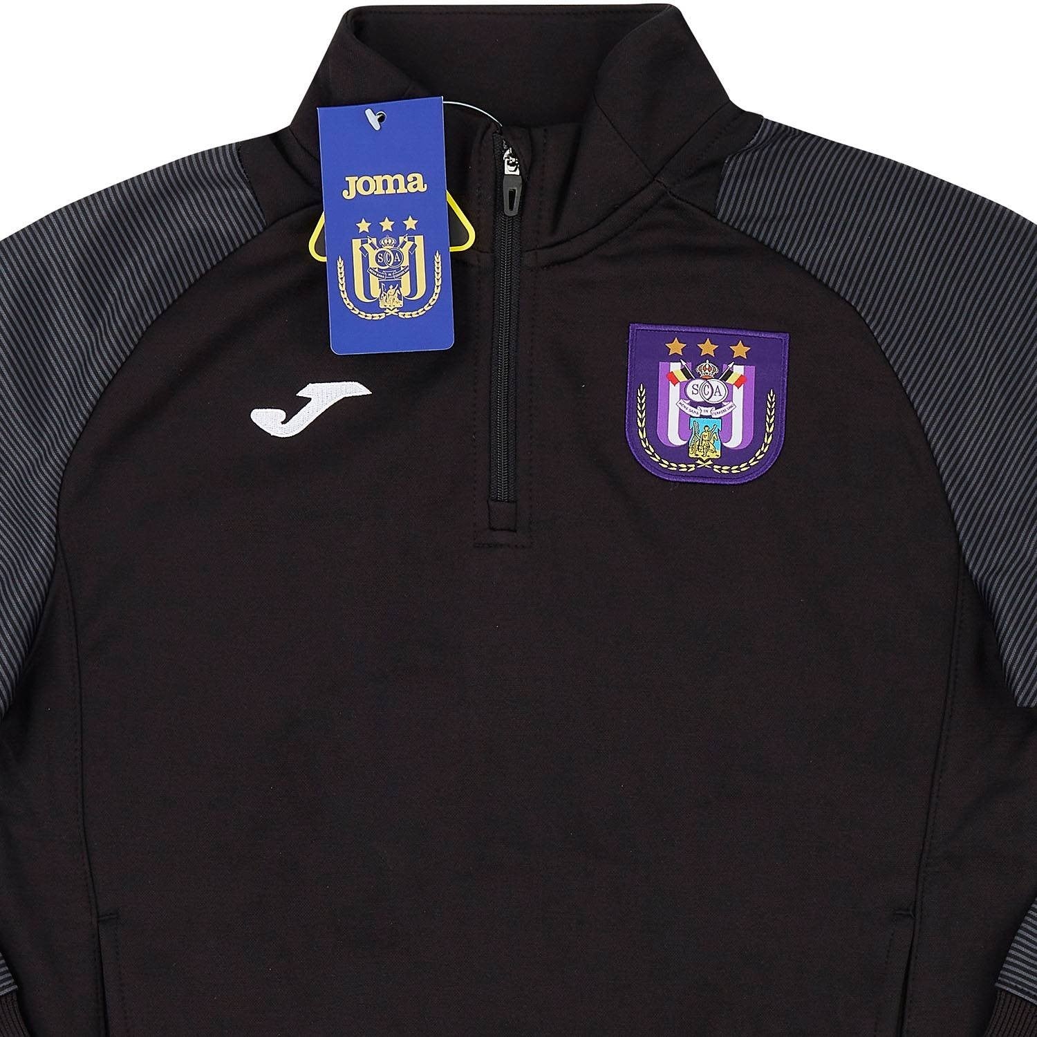 Joma Mens 2019-20 Anderlecht Joma 1/2 Zip Training Top / Black / RRP £59.99