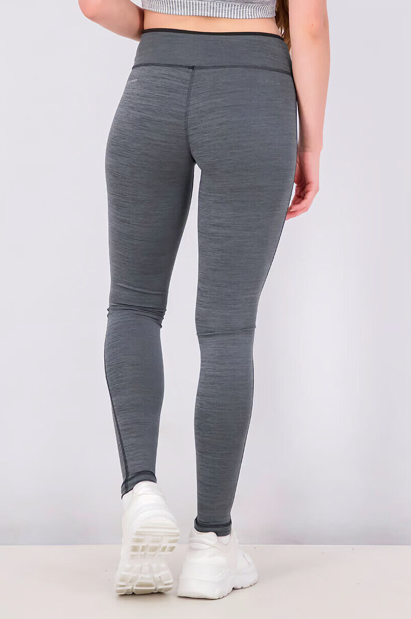 Reebok Womens Gym Running Workout Reversible Tight / Black Grey / RRP £40