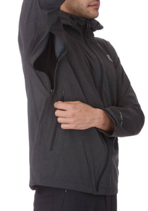 The North Face Mens Great Falls Waterproof Jacket / Black Heather / RRP £180