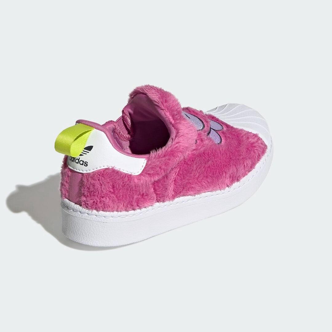 Adidas Kids Kevin Lyons Furry Superstar / Pink White / RRP £60