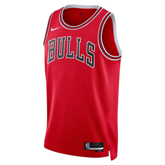 Nike Mens Chicago Bulls Basketball Vest / Red Black / Blank / RRP £90