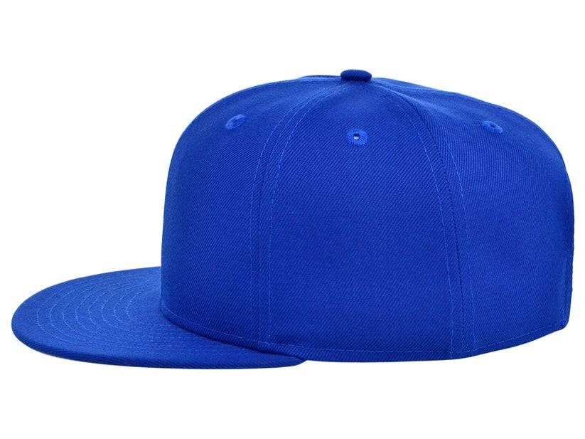 Unisex Plain Dime Snapback Hat / Royal Blue / £22