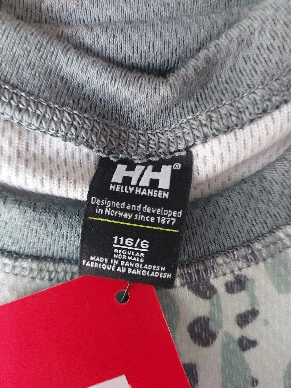 Helly Hansen Kids Graphic Merino Thermal Set / Green / RRP £60