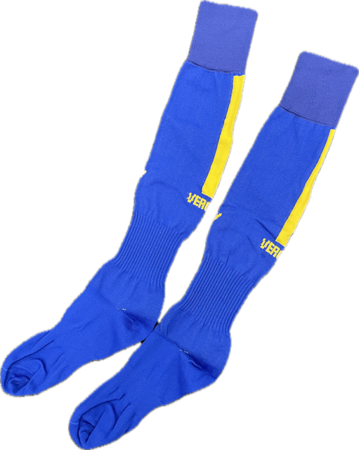 Macron Men's Hellas Verona Home Football Socks / 18-19 / Blue / RRP £15
