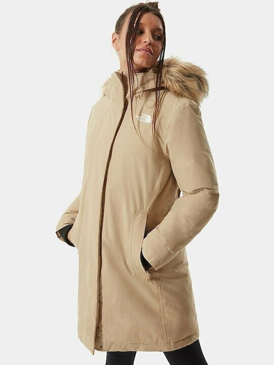 The North Face Women Arctic Parka Jacket Coat / Hawthorne Khaki / RRP £395