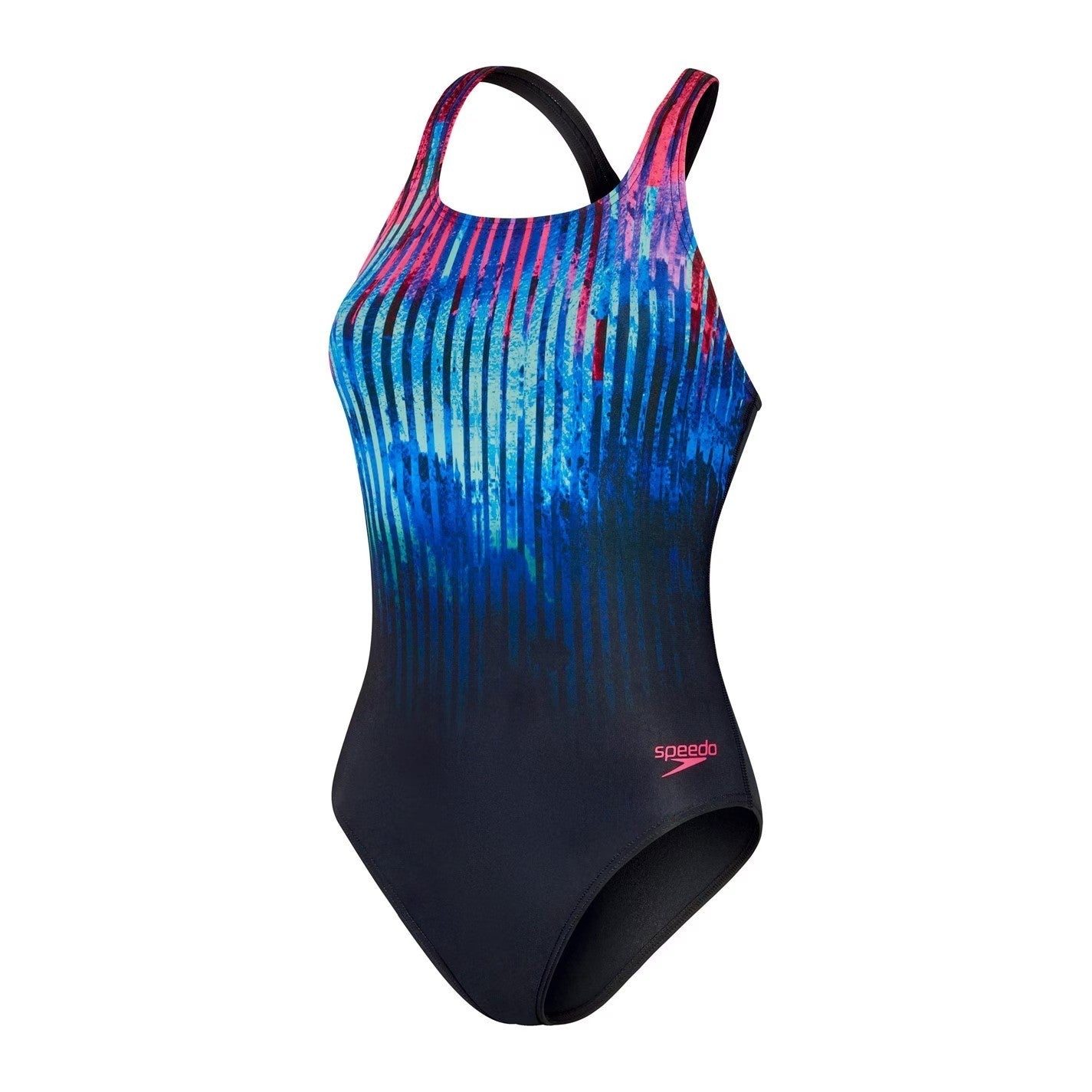 Speedo Women's Medalist Swimsuit / Pink Navy / Training Swimwear / RRP £38