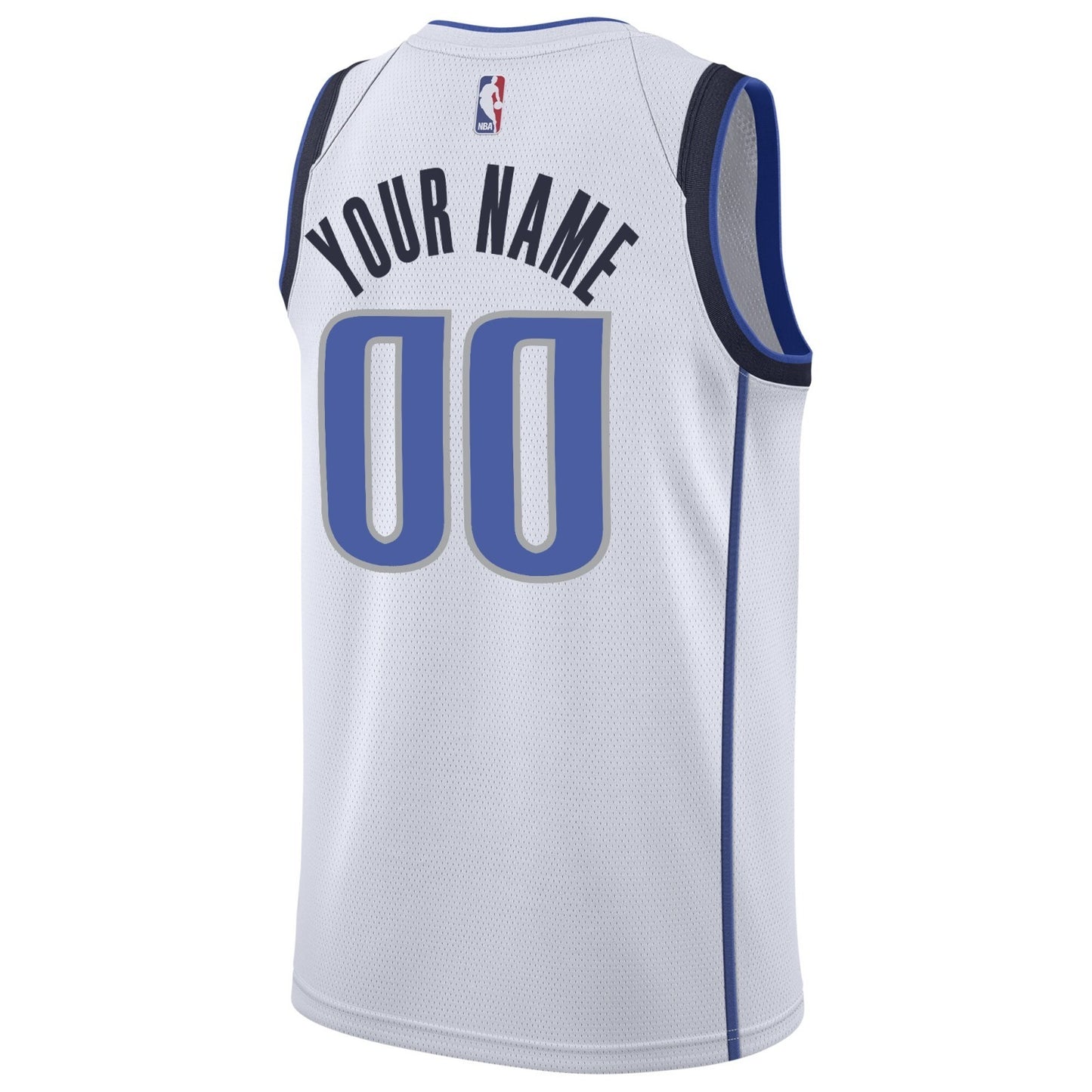 Nike Men's Dallas Mavericks Swingman Blank Basketball Jersey / White / RRP £90