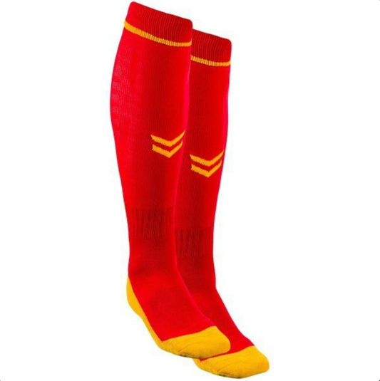 Hummel Kids Red Football Socks / BNWT / Red Yellow / RRP £13