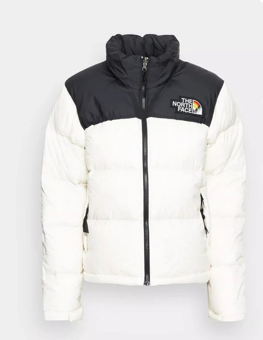 The North Face Womens Nuptse Pride Jacket / Gardenia White / RRP £270