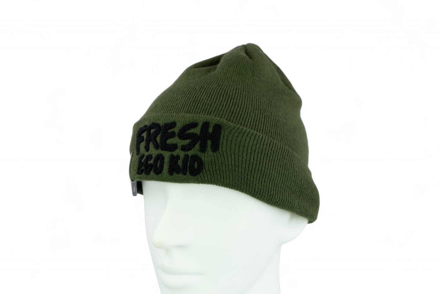 Fresh Ego Kid Heritage Knit Beanie / Olive Black / RRP £24