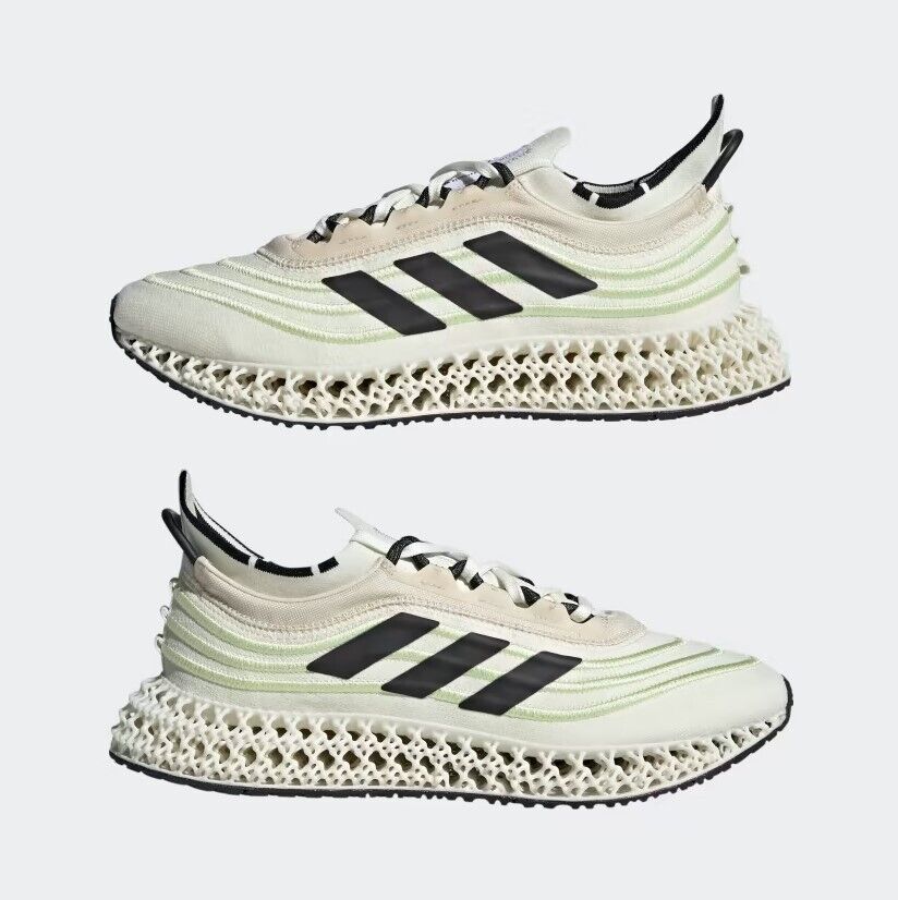 Adidas Unisex 4dfwd x Parley Trainers / Off White Almost Lime / RRP £200