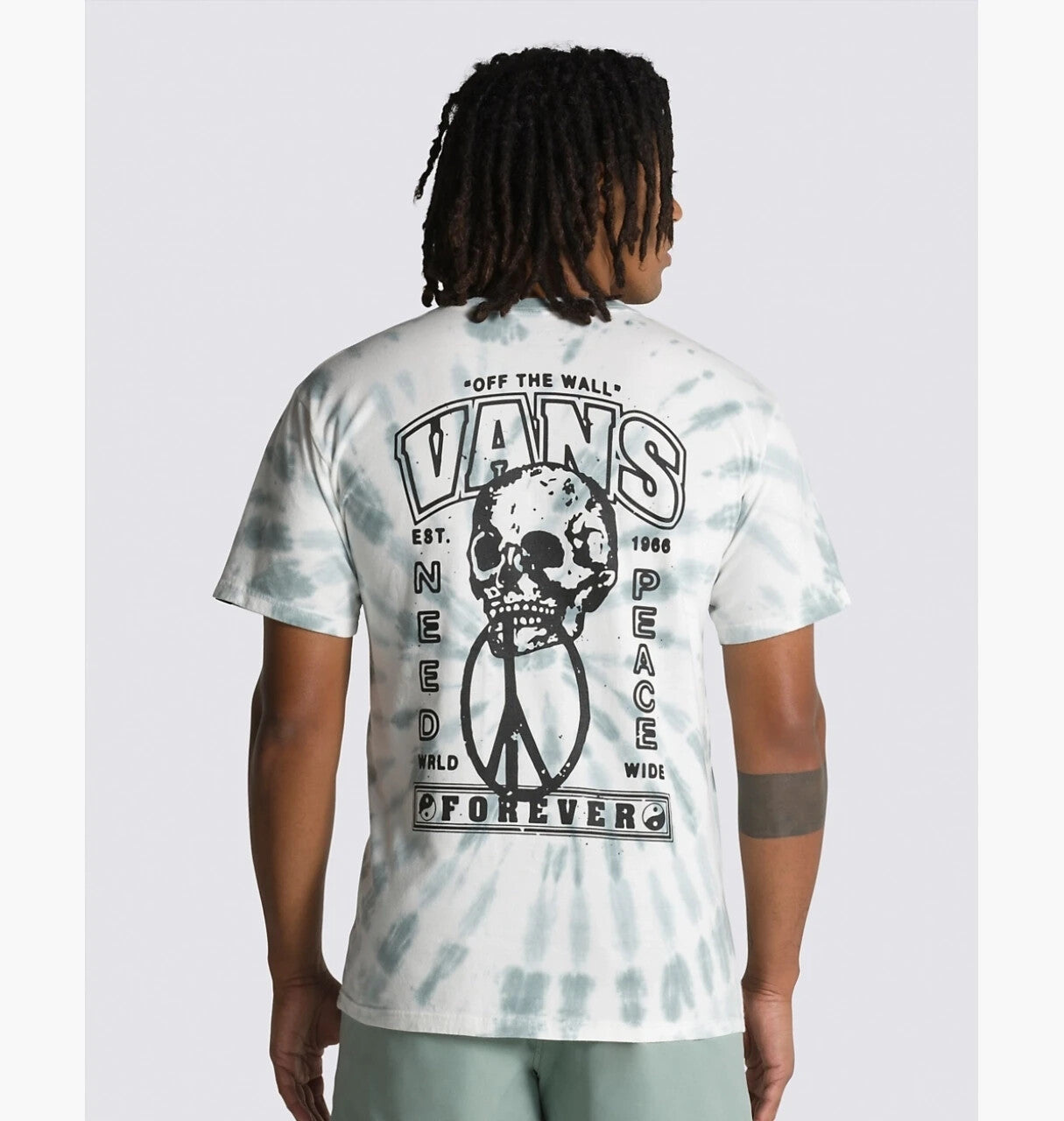 Vans Mens Need Peace Tie Dye T-Shirt / Green / RRP £45